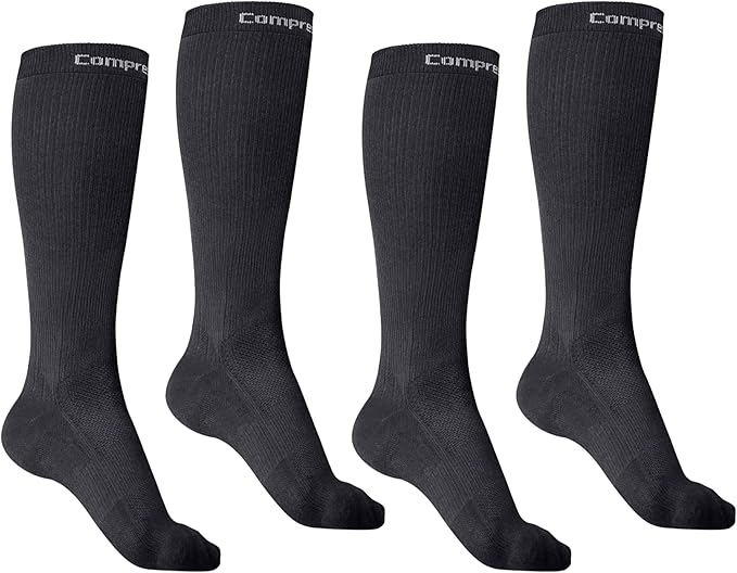 CompressionZ 30-40 mmHg Knee High Compression Socks Men & Women | Support Stockings for Travel, Nurses and Athletes