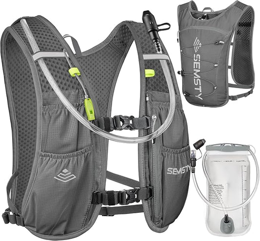 Running Hydration Vest 5L,Running Vest Pack with 1.5L Water Bladder,Lightweight Water Backpack for Hiking Running Cycling