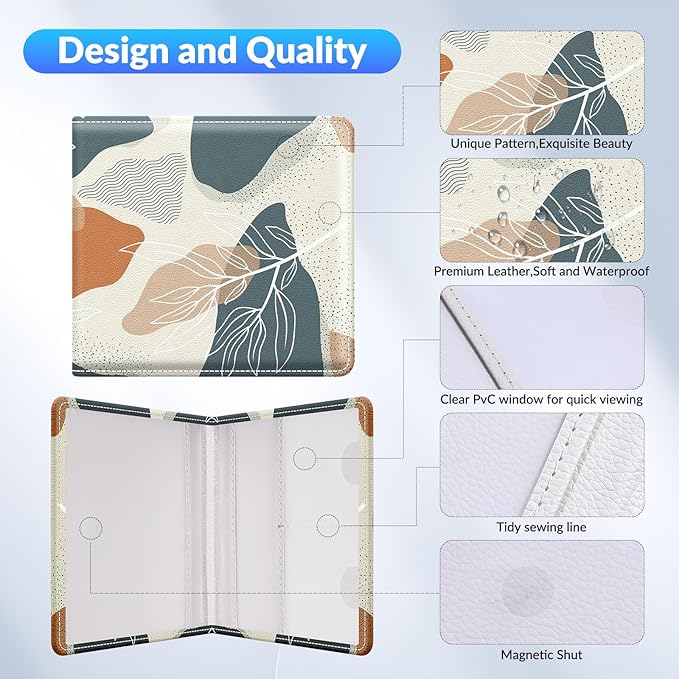 Car Registration and Insurance Card Holder，Vehicle Glove Box Car Organizer，Accessories Case for Storing Driving Licences, Cards, Documents