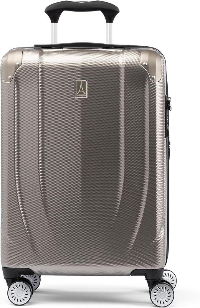 Travelpro Pathways 3 Hardside Expandable Luggage, 8 Spinner Wheels, Lightweight Hard Shell Suitcase, Carry On 21 Inch, Champagne