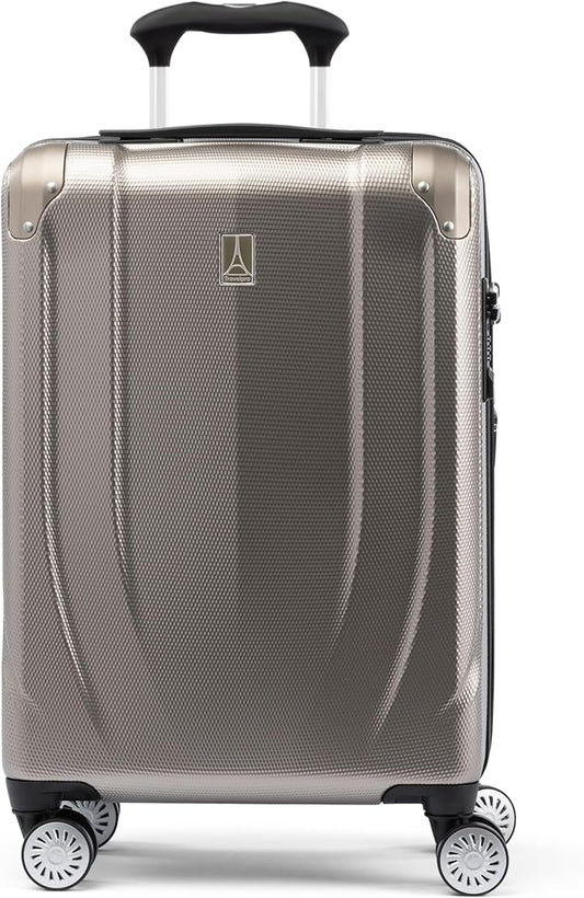 Travelpro Pathways 3 Hardside Expandable Luggage, 8 Spinner Wheels, Lightweight Hard Shell Suitcase, Carry On 21 Inch, Champagne
