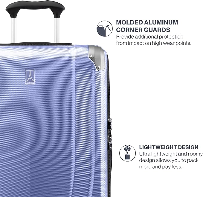Travelpro Pathways 3 Hardside Expandable Luggage, 8 Spinner Wheels, Lightweight Hard Shell Suitcase, Checked Large 28 Inch, Persian Violet