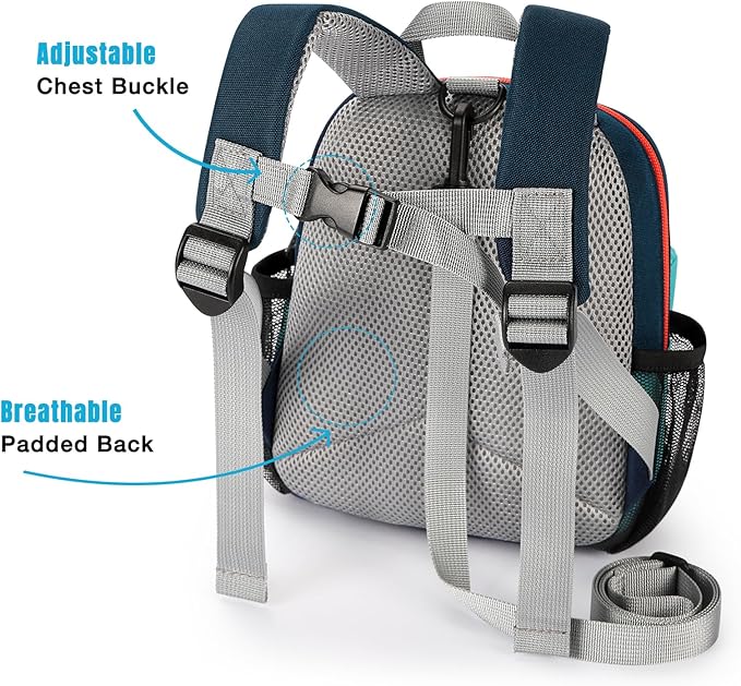STEAMEDBUN Toddler Backpack Leash for 1-3: Backpack with Leash for Boys Girls - Anti-Lost Harness Backpack for Walking