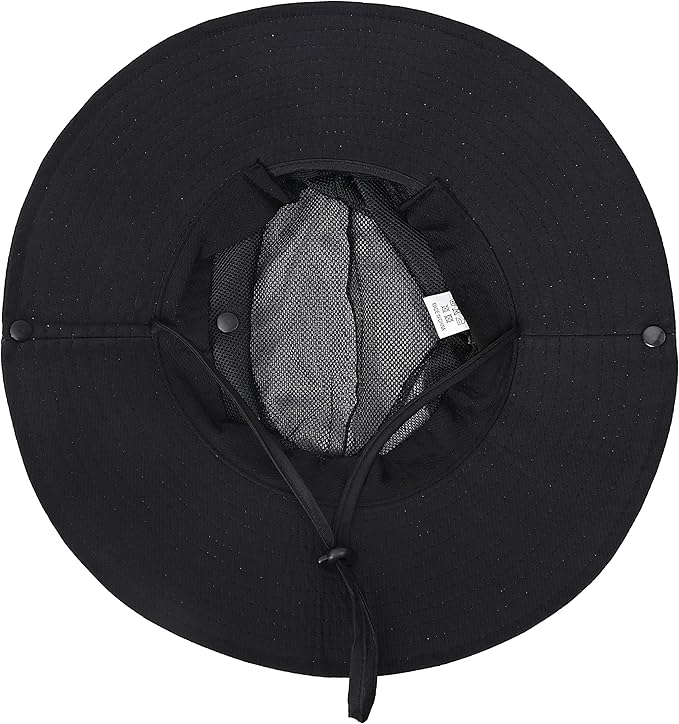 Womens Summer Sun Hat Beach Hat Wide Brim Outdoor UV Protection Hat Foldable Cool Mesh Ponytail Bucket Hat
