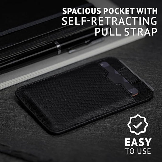 Vaultskin CHELSEA Mens RFID Blocking Slim Leather Card Wallet - Minimalist Front Pocket Cardholder