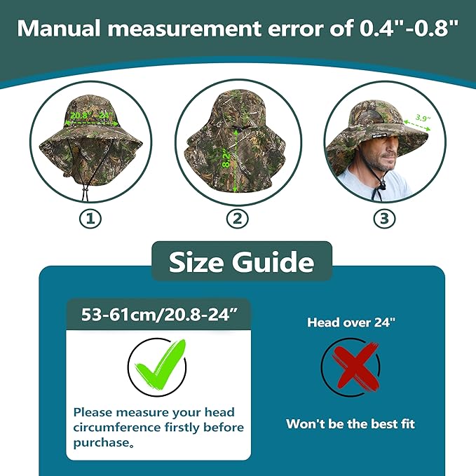 Solaris Sun Hat with Neck Flap, UPF 50 Sun Protection Lightweight Sun Cap for Men Women, Wide Brim Hat for Fishing Hiking