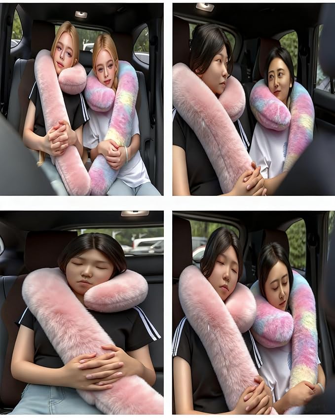 Long-Distance Travel Neck PillowCar Sleep Aid Pillow,Home/Office Lumbar Pillow,Ergonomic Wrap-Around Neck Pillow, Neck Support for Adults and Children,Multifunctional Travel Pillow,throw pillow