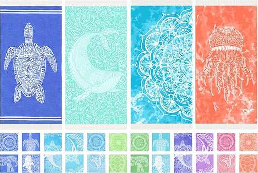 Turkish Beach Towel Quick Dry Absorbent Cotton Lightweight Thin Bathroom Bath Pool Swim Towels Extra Large Oversized Sand Free Beach Accessories Essentials Stuff Cloud Gift for Adults