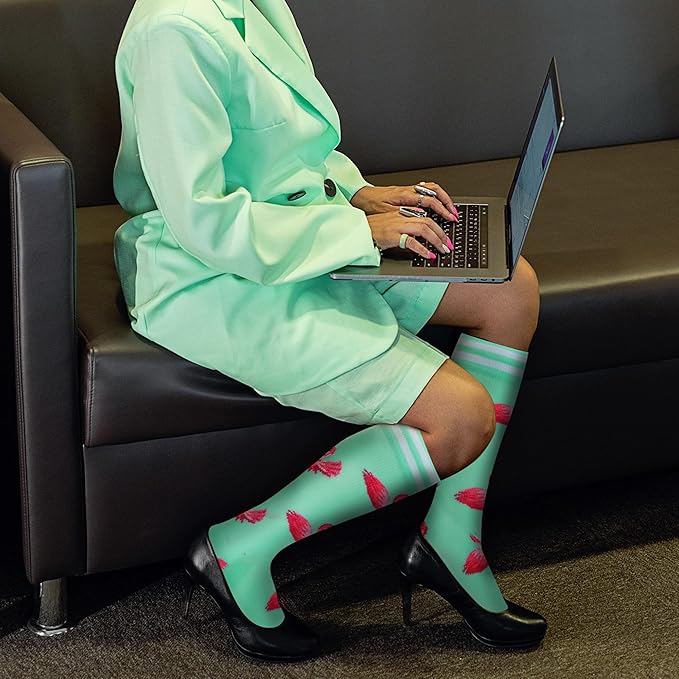 fenglaoda Compression Socks for Women Men Support Circulation 6 Pairs Socks For Nurse, Travel, Flight