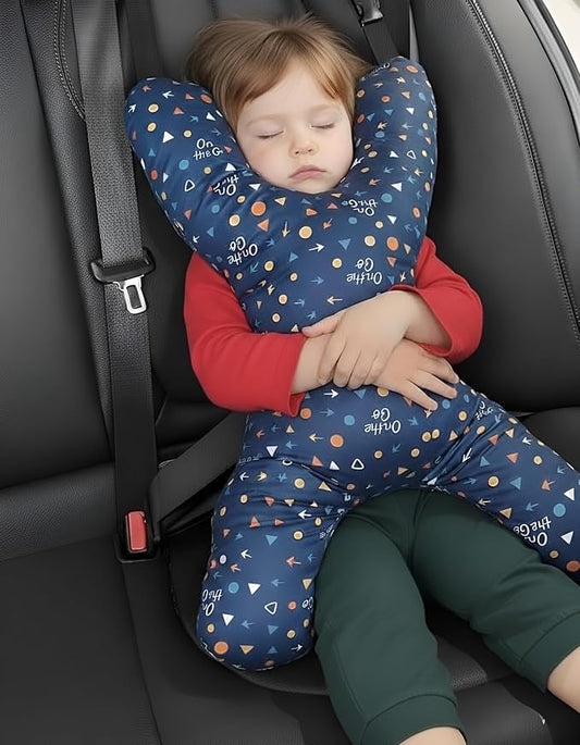 X Shape Travel Pillow – Neck & Head Support Cushion for Airplane, Car, Train & Office – Comfortable Travel Neck Pillow for Sleeping – Compact Portable Neck Pillow for Adults & Kids