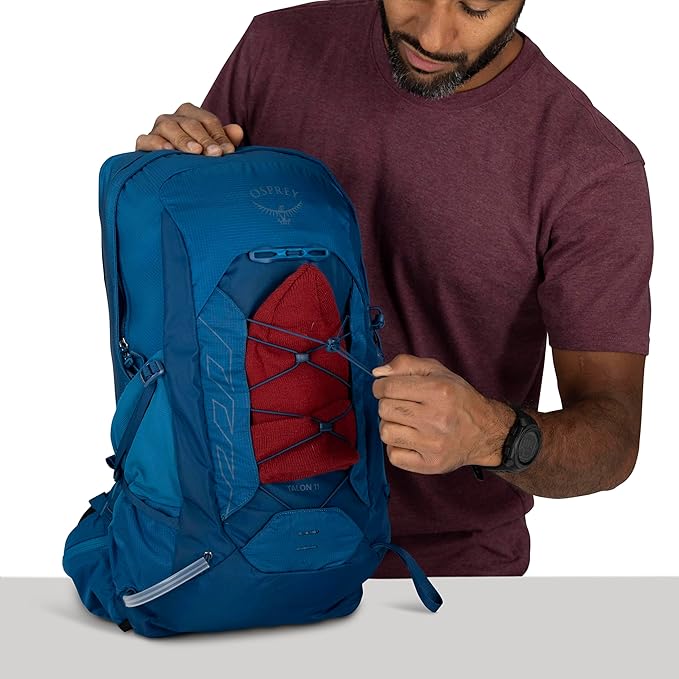 Osprey Talon 11L Men's Lightweight Hiking Backpack - Small Daypack for Travel & Camping, Green Canopy