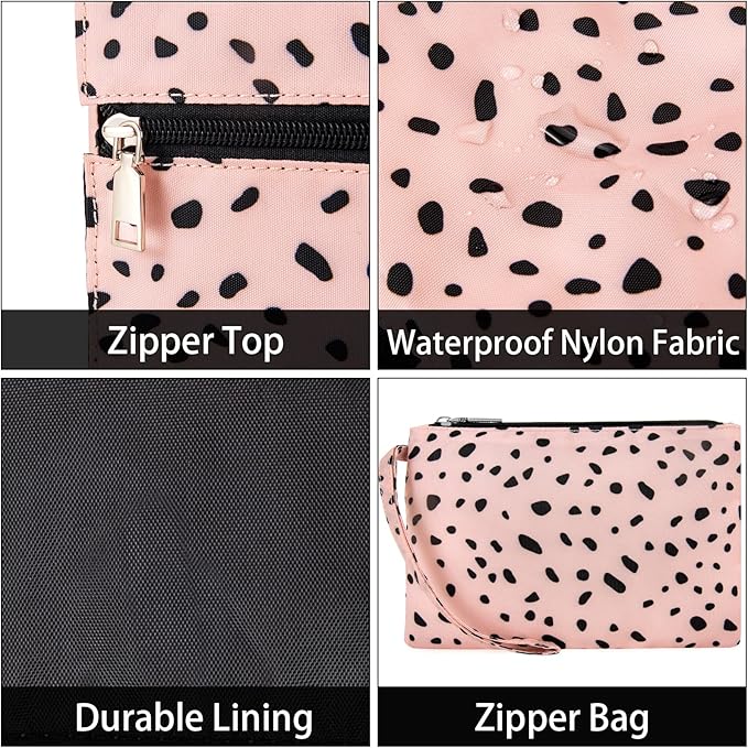 IBFUN Utility Tote Bag with 14/24 Pockets Zip Top Teacher Tote Bag for Teacher/Work Women