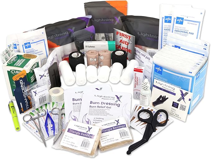 Lightning X Basic First Aid Responder EMT Medical Stocked Trauma Fill Kit LXSMK-A