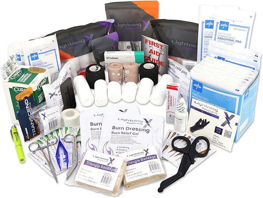 Lightning X Basic First Aid Responder EMT Medical Stocked Trauma Fill Kit LXSMK-A