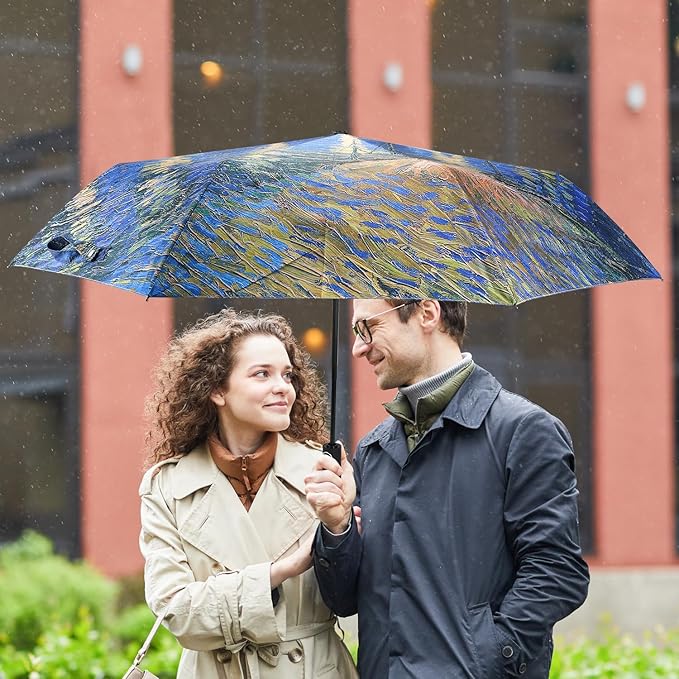 Umbrella, Pretty Umbrellas for Women and men, Ladies Umbrellas for Rain, Automatic Folding Umbrellas Open Close