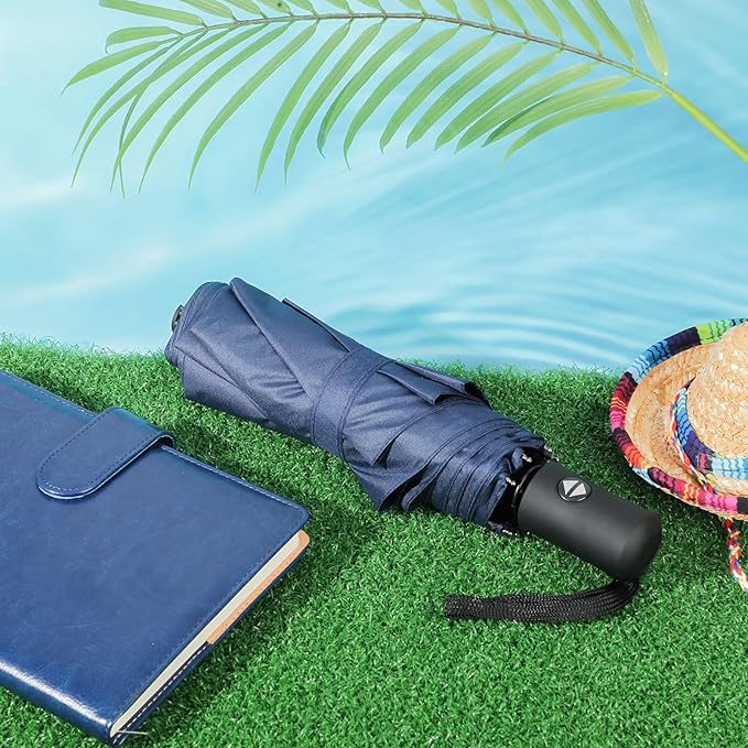 Kajaia 4 Pack Umbrellas Compact Windproof, Automatic Open and Close Folding Rain Umbrella Collapsible for Men Women Travel