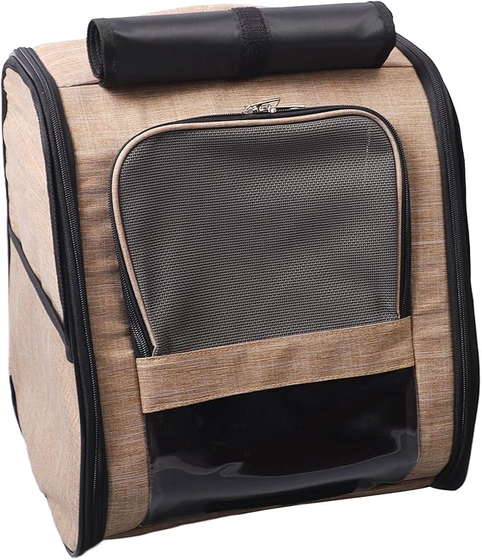 Carrying Backpack, Breathable Cat Carrier Backpack, Lightweight Portable Small Dog Backpack Carrier with Side, Ergonomic Travel for Cats and Small Dogs,