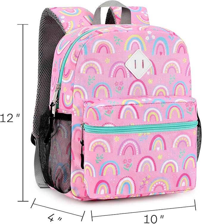 STEAMEDBUN Toddler Backpack for Boys 2-4,Rainbow Preschool Backpack for Baby Daycare,Mini