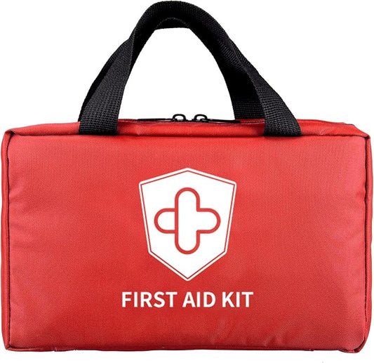 Kitgo First Aid Kit with Hospital Grade Medical Supplies, 220pcs Emergency Medical Trauma Kit, Gift for Dad Husband Great for Home, Outdoors, Office, Car, Travel, Camping, Hiking, Boating
