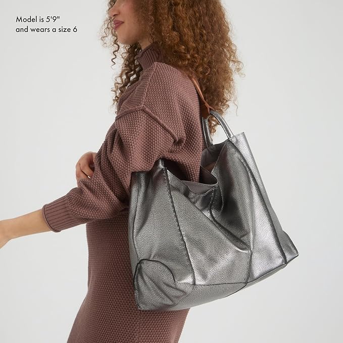 The Sak Los Feliz Large Tote Bag - Woman's Purse For Everyday, Travel, Beach Bag - Roomy Handbag With Shoulder Bag Strap