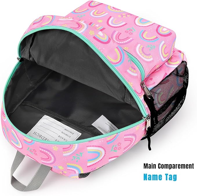 STEAMEDBUN Toddler Backpack for Boys 2-4,Rainbow Preschool Backpack for Baby Daycare,Mini