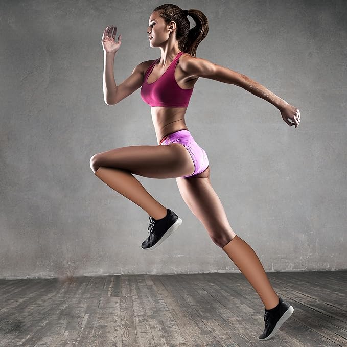 QUXIANG Copper Compression Socks for Women & Men Circulation (8 Pairs) - Best for Running Athletic Cycling - 15-20 mmHg