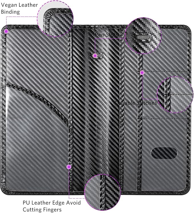 CoBak Car Registration and Insurance Holder - Vehicle Glove Box Car Organizer,Auto Truck Comparment Accessories Case with Magnetic Closure for Driver License,Cards