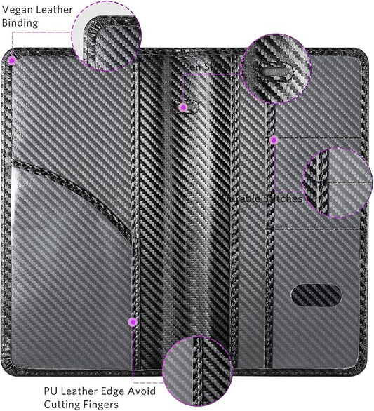 CoBak Car Registration and Insurance Holder - Vehicle Glove Box Car Organizer,Auto Truck Comparment Accessories Case with Magnetic Closure for Driver License,Cards