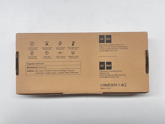 Portable Charger Power Bank 50000mAh Powerbank PD 30W and QC 4.0 Fast Charging External Battery Pack with USB-C LED 4 Outputs & 2 Inputs Portable Charging for iPhone 15 14 13 pro, Samsung