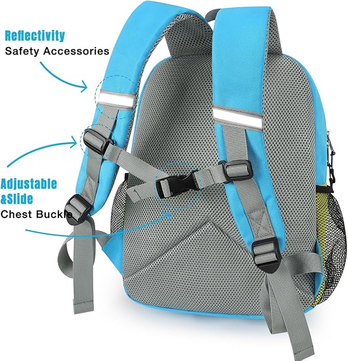 STEAMEDBUN Toddler Backpack for Boys 2-4,Kindergarten Backpack for Boys,Preschool Backpack,Mini