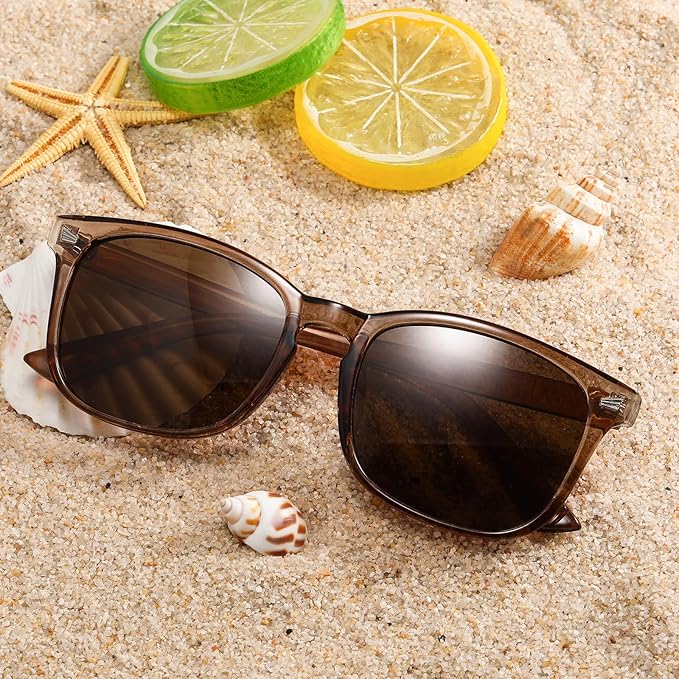 DUSHINE Polarized Sunglasses for Women Classic Retro Style UV400 Protection