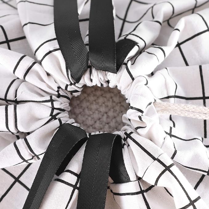 SWISSELITE Heavy Duty Laundry Drawstring Bag with Strap, 28 x 40 Inches Travel Dirty Clothes Bag for Laundromat and Household, 6 Color