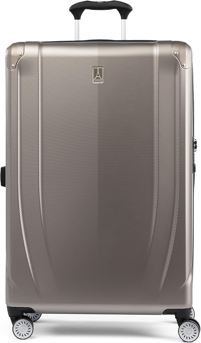Travelpro Pathways 3 Hardside Expandable Luggage, 8 Spinner Wheels, Lightweight Hard Shell Suitcase, Checked Large 28 Inch, Champagne
