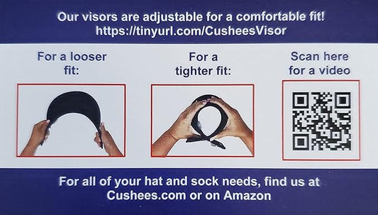 Cushees.com™ Slip-On Visor [733 Pickleball]