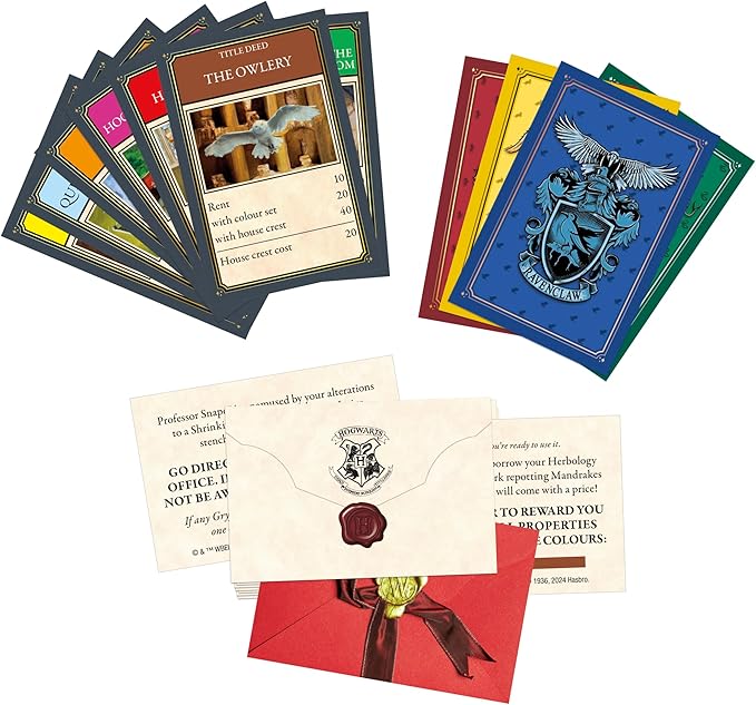 Hasbro Gaming Monopoly Harry Potter Edition Board Game | A Magical Adventure at Hogwarts | Ages 8 and Up | 2 to 6 Players | Family Games | Gifts for Kids and Adults