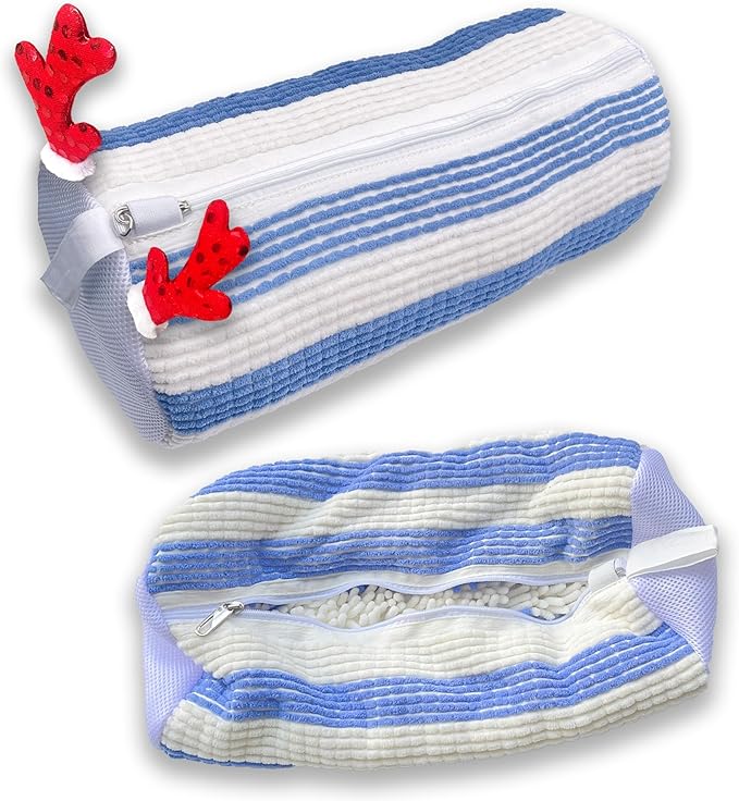 XXL Shoe Washing Machine Bag-Set of 2 Shoe Washing Bags for All Shoe Sizes, 360° Deep Clean Laundry Bag, Reusable Shoe Bag for Washing Machine, Shoe Cleaning Bag for Sneakers Tennis Shoes Sock