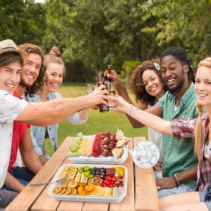 Food storage container with transparent lid Portable travel cheese board Housewarming gift Kitchen cutting board with vegetable tray Snack and fruit platter for entertaining guests