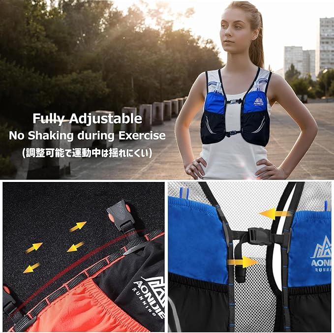 Azarxis Hydration Vest 2.5L Trail Pack Running Marathon Race Backpack Daypack for Outdoors Hiking Biking