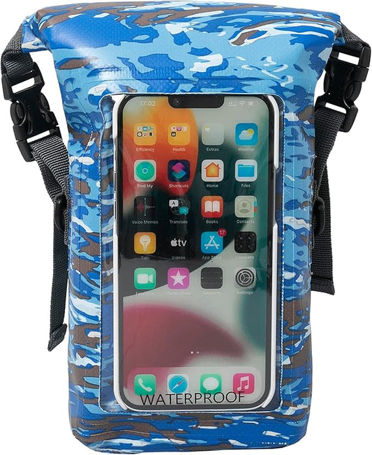 geckobrands Waterproof Phone Tote with 2L Dry Bag and Adjustable Strap – Protect Your Phone and Valuables While on The Go