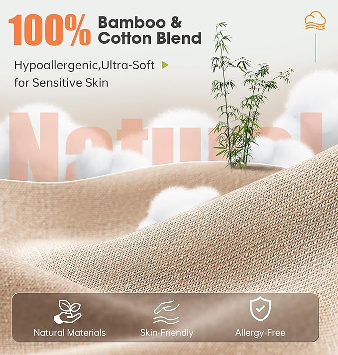 Sleep Mask with Headphones Bluetooth 5.4，LC-dolida 2025 New 3D Bluetooth Sleep Mask Headphones with Soft Bamboo Cotton for Side Sleepers Women Men, Sustainable Luxury for Better Sleep