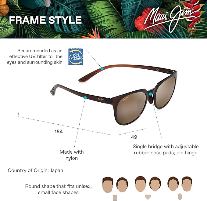 Maui Jim Polarized Men's and Women's Wailua Classic Sunglasses