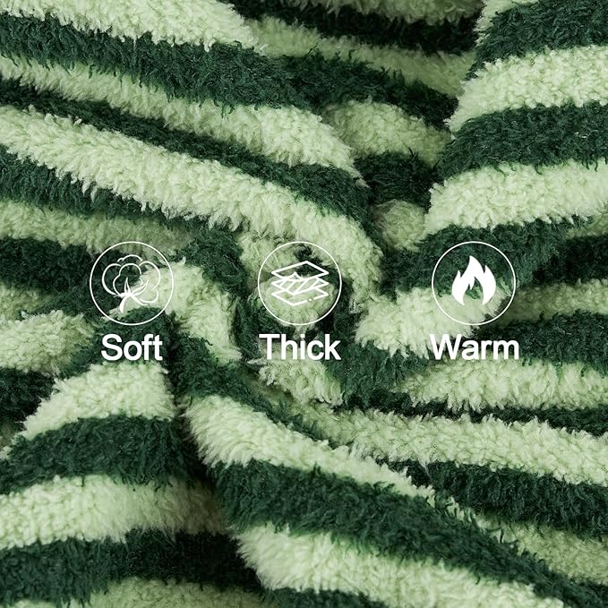 XPUDAC Stripe Dog Sweater Fleece Dog Pajamas Winter Pet Clothes for Small Medium Dogs Girl Boy Doggy Apparel for Cold Weather, Stripe Green, M