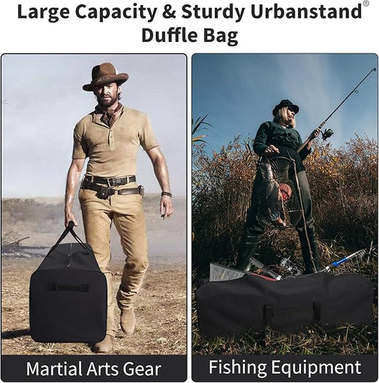 Urbanstand 48 Inch Travel Duffle Bag Extra Large Sport Equipment Duffel Bags with 2-way Lockable Zippers (Black)