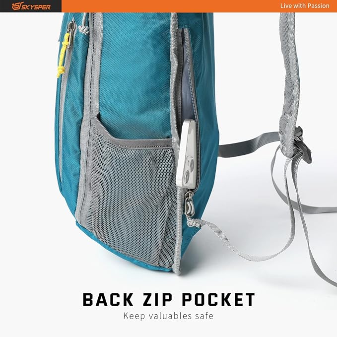 SKYSPER Small Daypack 10L Hiking Backpack Packable Lightweight Travel Day Pack for Women Men