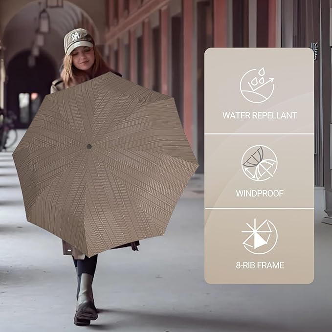 Knirps A.200 Medium Duomatic Windproof Umbrella for Adults – Automatic Open Close 38.5" Canopy, Travel Case Included