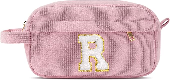 Pocmimut Graduation Gifts for Girls,Personalized Preppy Makeup Bag Makeup Pouch Toiletry Bag Gifts for Teen Girls Gifts Trendy Stuff,R
