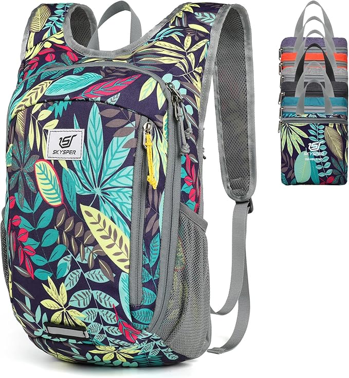 SKYSPER Small Daypack 10L Hiking Backpack Packable Lightweight Travel Day Pack for Women Men