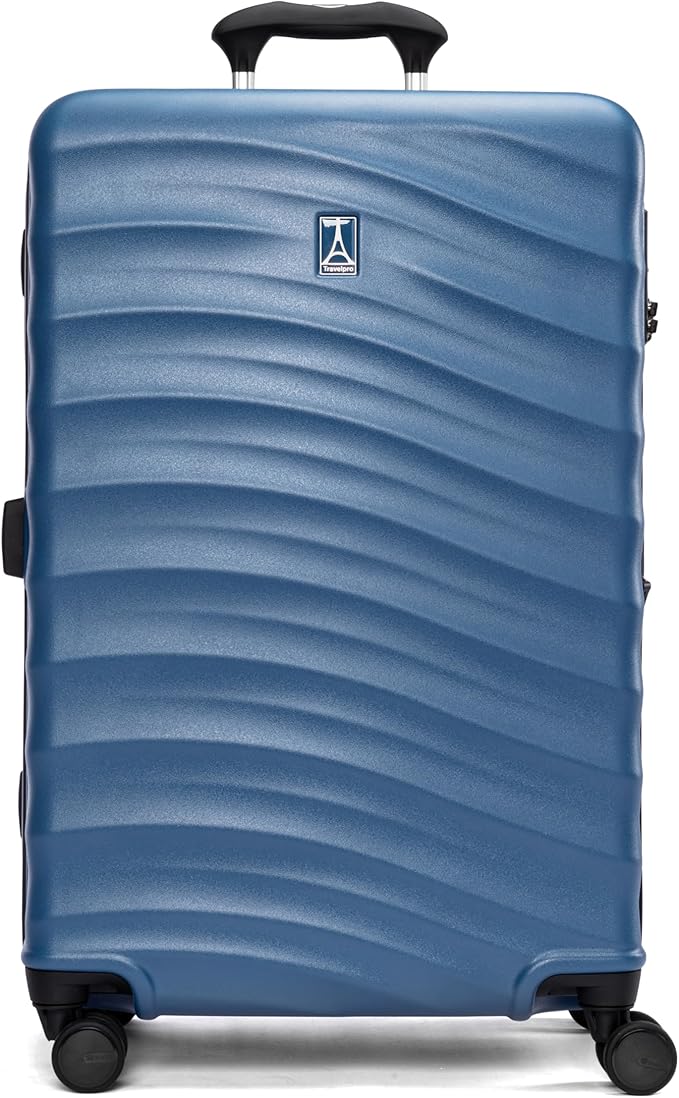 Travelpro Maxlite Air V2 Hardside Expandable Checked Luggage, 8 Spinner Wheels, Lightweight Hard Shell Suitcase, TSA lock, Ensign Blue, Checked Medium 25-Inch