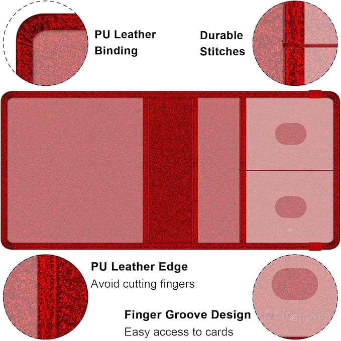 Wisdompro Small Car Registration and Insurance Documents Holder - Premium PU Leather Vehicle Glove Box Paperwork Wallet Case Organizer for ID, Driver's License, Key Contact Information Cards