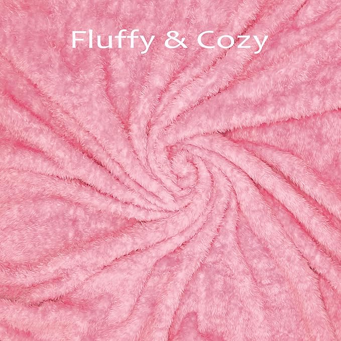 MACEVIA Fluffy Fleece Dog Blankets,Warm Soft Fuzzy Pets Blanket for Puppy,Small,Medium,Large Dogs and Cats,Plush Pet Throws for Bed,Couch,Sofa,Travel(29x40 Inch, Pink)